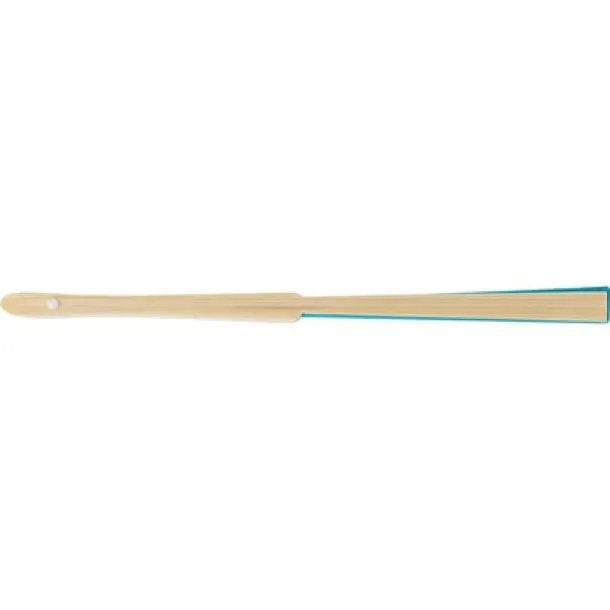 Bamboo hand fan light blue