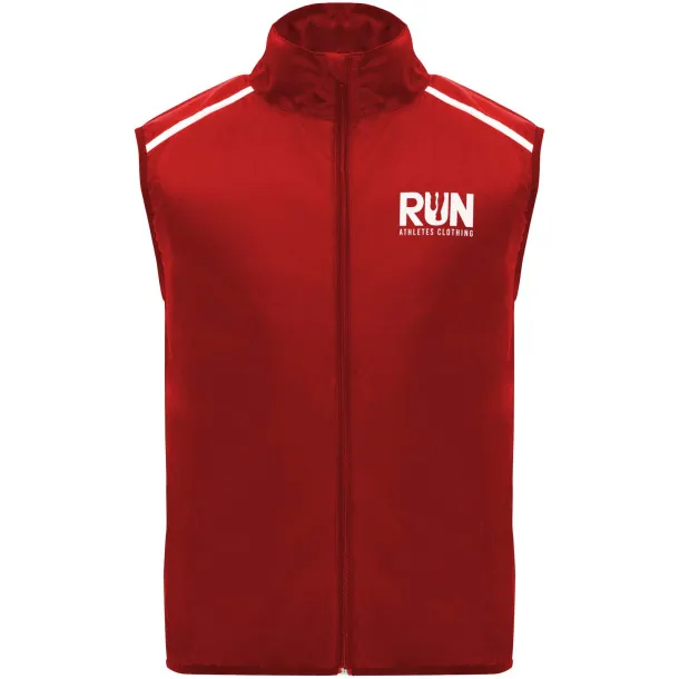 Jannu unisex lightweight running bodywarmer - Roly Red