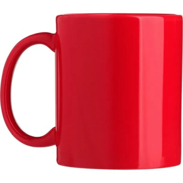  Keramička šalica, 300 ml Crvena