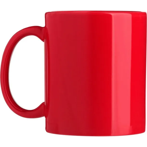  Keramička šalica, 300 ml Crvena
