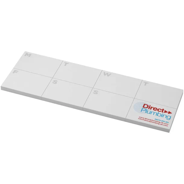 Sticky-Mate® recycled sticky notes with printed planner White