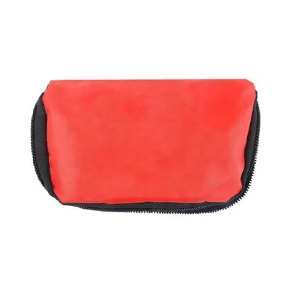  First aid kit in pouch, 16 pcs red