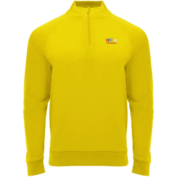 Epiro long sleeve kids quarter zip sweatshirt - Roly Yellow