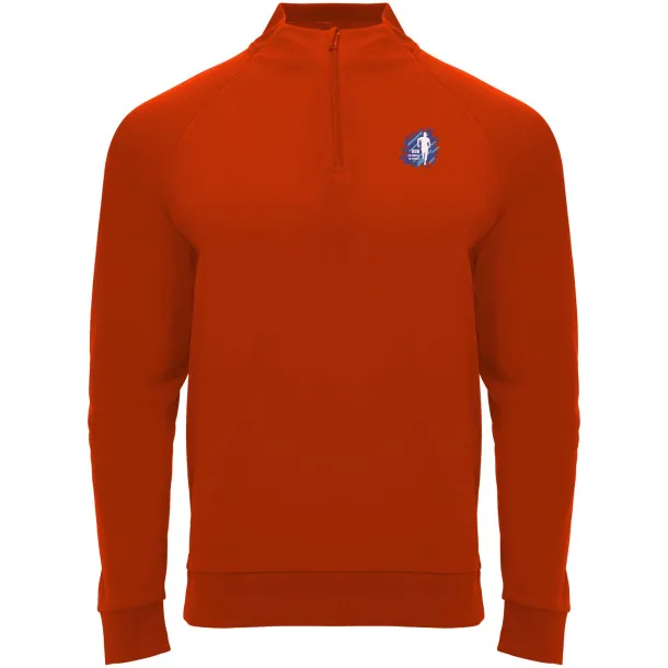Epiro long sleeve kids quarter zip sweatshirt - Roly Red