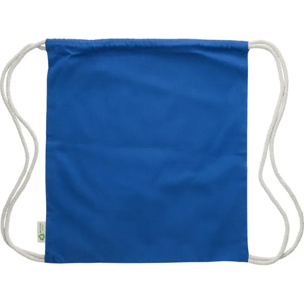  Cotton drawstring bag Mornarski plava