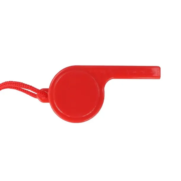  Whistle with neck cord Crvena