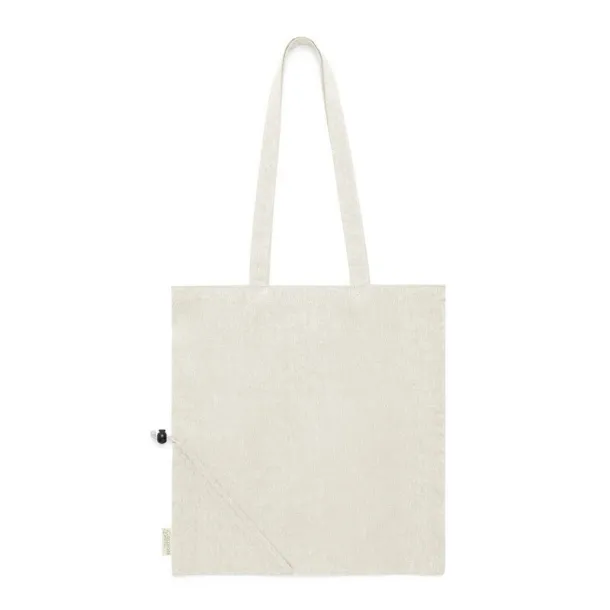  Recycled cotton shopping bag, foldable neutral