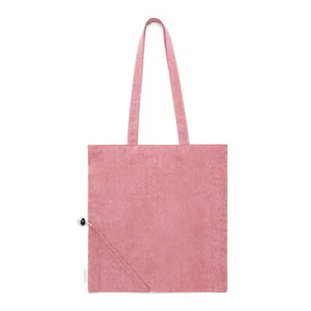  Recycled cotton shopping bag, foldable red