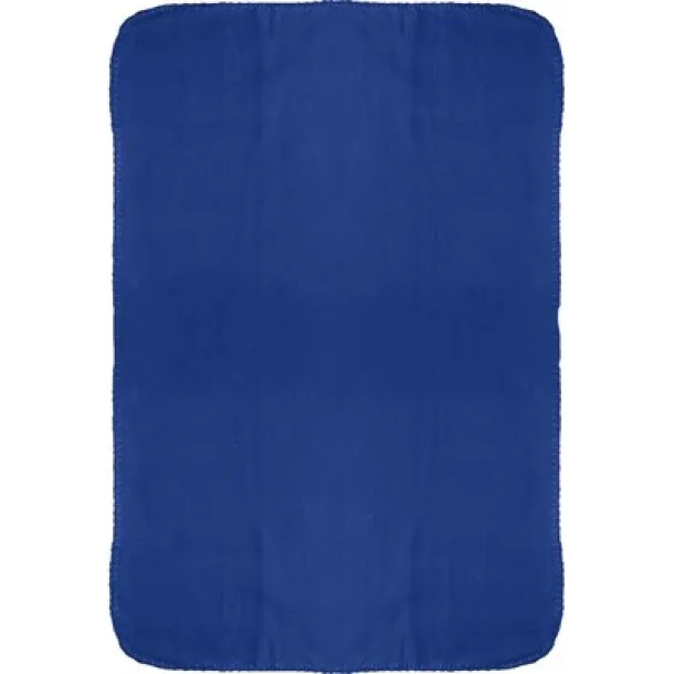  Plush teddy bear with blanket cobalt blue