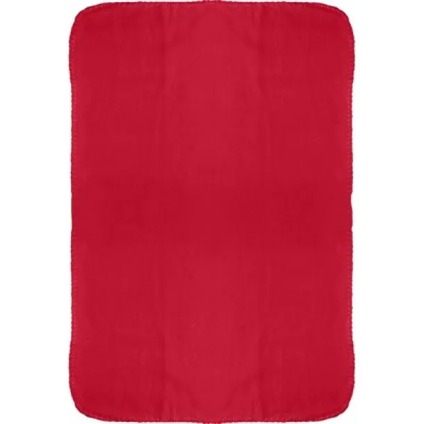  Plush teddy bear with blanket red