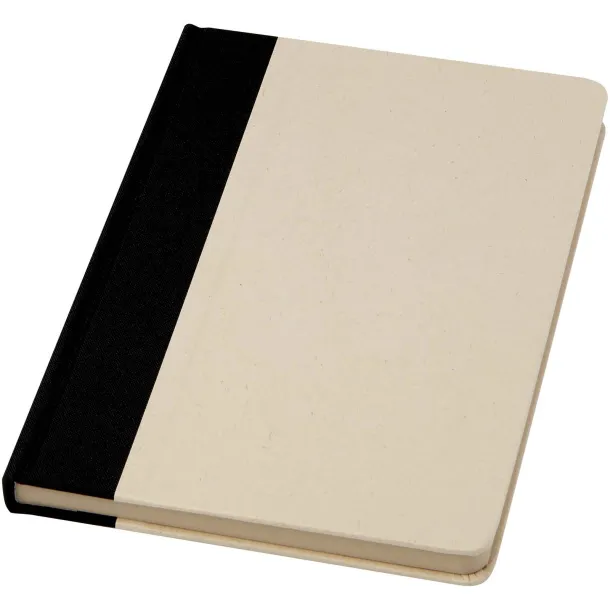 Liliana A5 notes od papira od šećerne trske Solid black