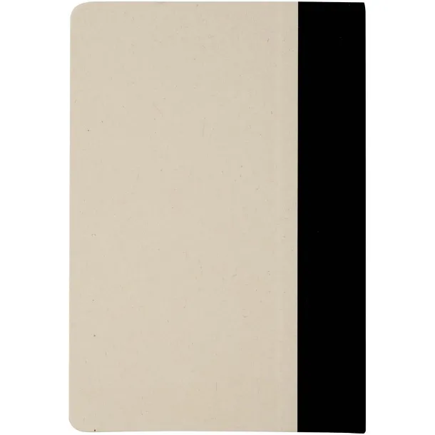 Liliana A5 notes od papira od šećerne trske Solid black