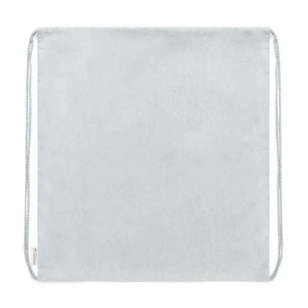  Organic cotton drawstring bag white