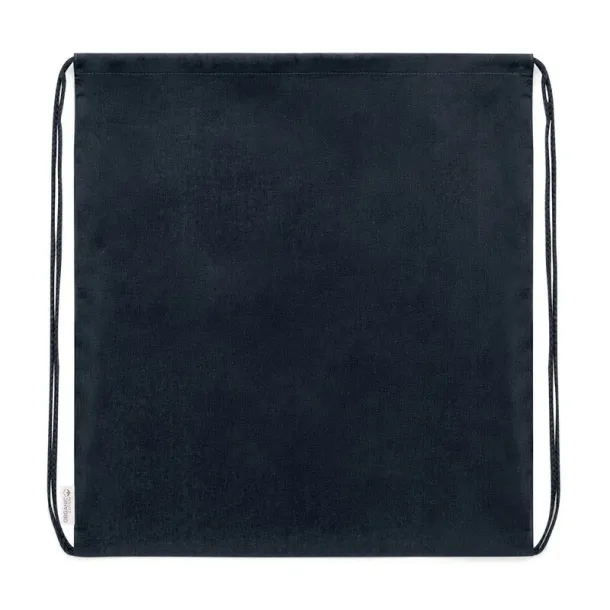  Organic cotton drawstring bag black