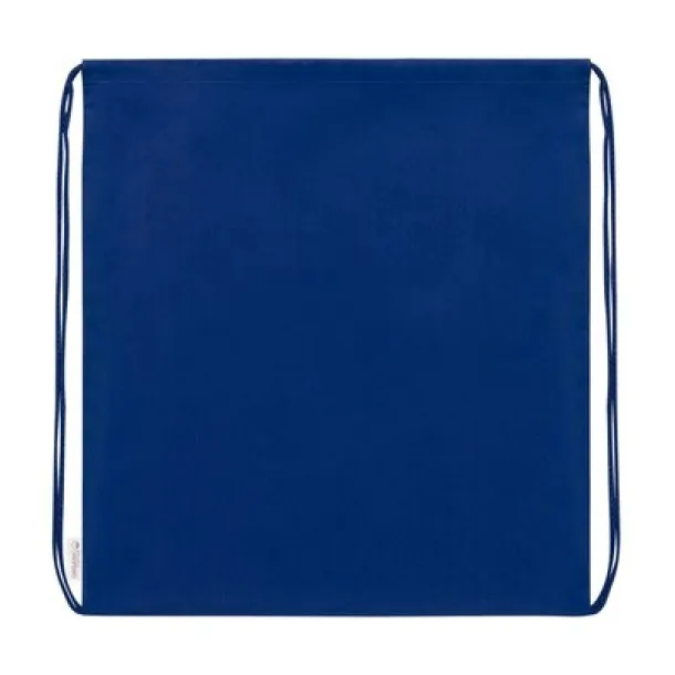  Organic cotton drawstring bag navy blue