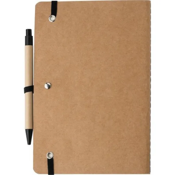  Notebook A5 with ball pen Crna