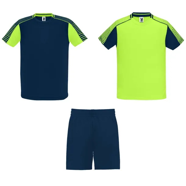 Juve unisex sports set - Roly Fluor Green Mornarski plava