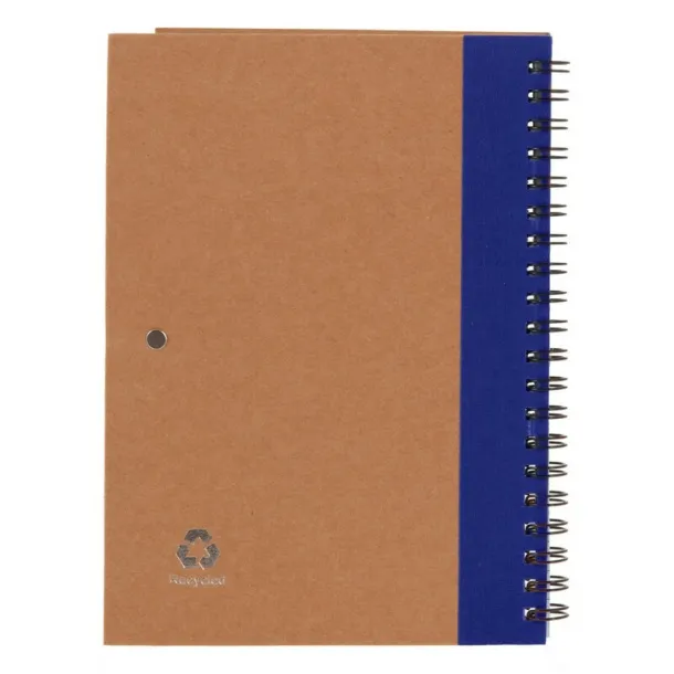  Notebook approx. A5 with ball pen navy blue