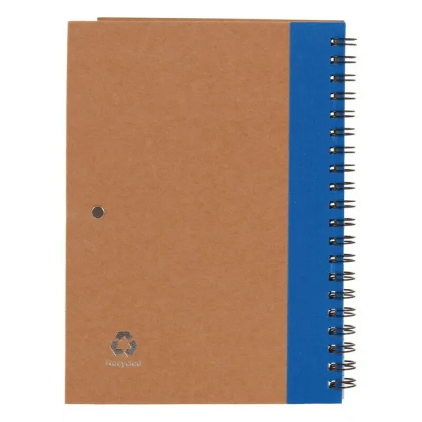  Notebook approx. A5 with ball pen blue
