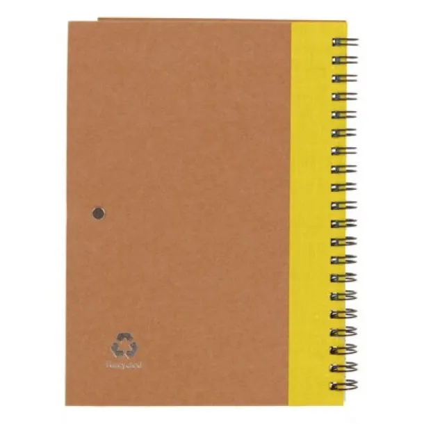  Notebook approx. A5 with ball pen yellow