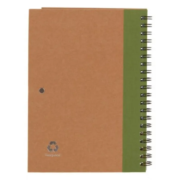  Notebook approx. A5 with ball pen light green