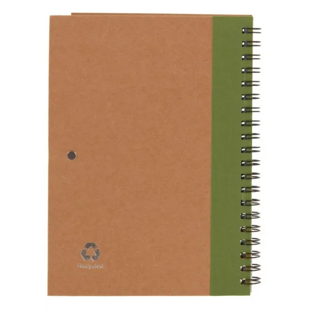  Notebook approx. A5 with ball pen light green