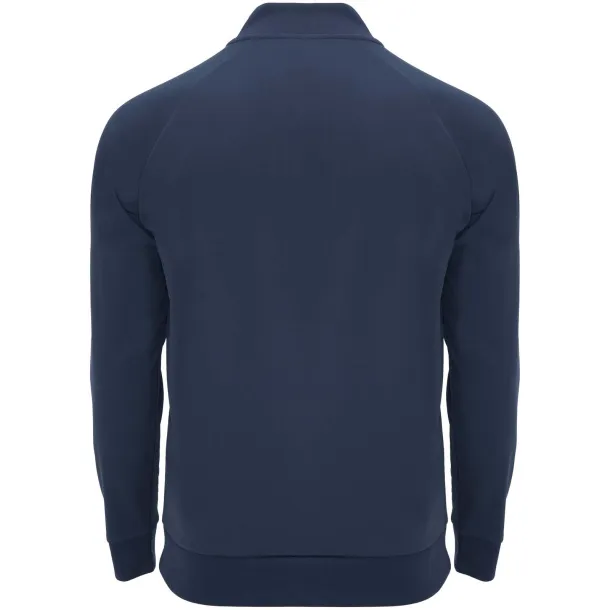 Epiro unisex trenirka s dugim rukavima i kratkim patentnim zatvaračem, 200 g/m² - Roly Mornarski plava