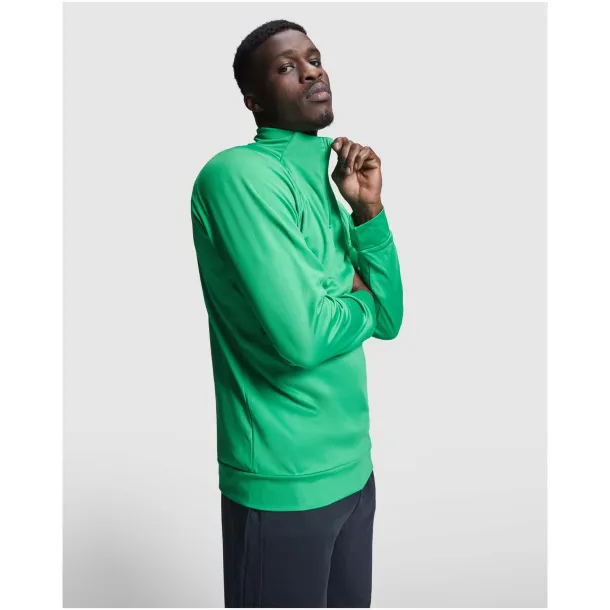 Epiro long sleeve unisex quarter zip sweatshirt - Roly Crna