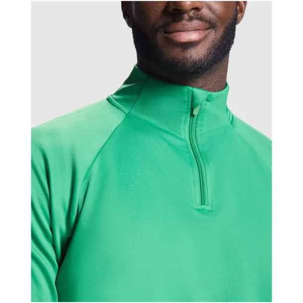 Epiro long sleeve unisex quarter zip sweatshirt - Roly Crna