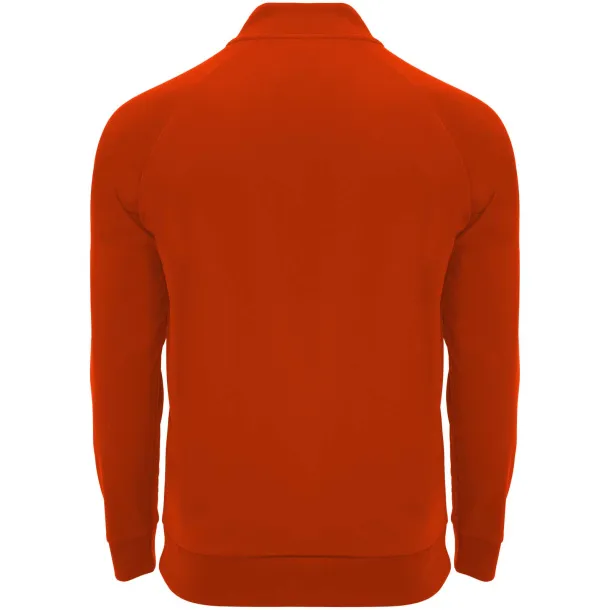 Epiro unisex trenirka s dugim rukavima i kratkim patentnim zatvaračem, 200 g/m² - Roly Crvena