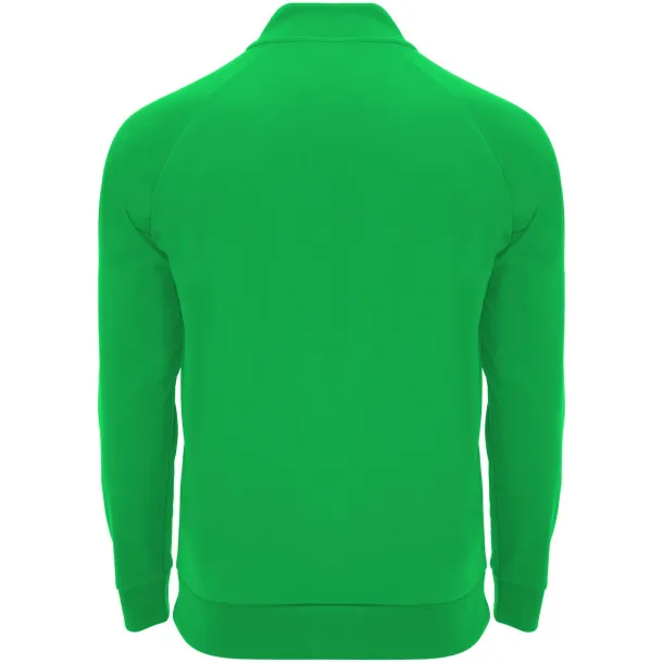 Epiro unisex trenirka s dugim rukavima i kratkim patentnim zatvaračem, 200 g/m² - Roly Fern green
