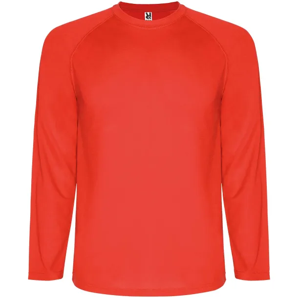 Montecarlo long sleeve kids sports t-shirt - Roly Red