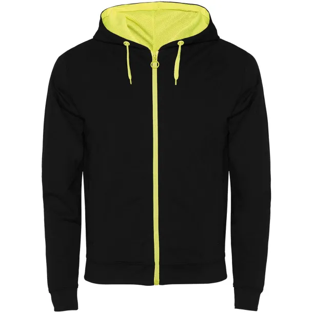 Fuji unisex trenirka, 280 g/m2 - Roly Crna Fluor Yellow