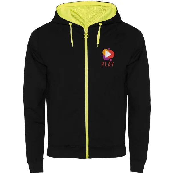 Fuji unisex trenirka, 280 g/m2 - Roly Crna Fluor Yellow