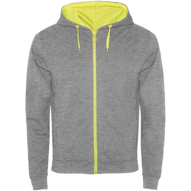 Fuji unisex trenirka, 280 g/m2 - Roly Heather grey Fluor Yellow