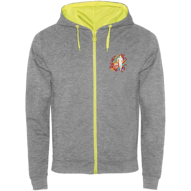 Fuji unisex trenirka, 280 g/m2 - Roly Heather grey Fluor Yellow