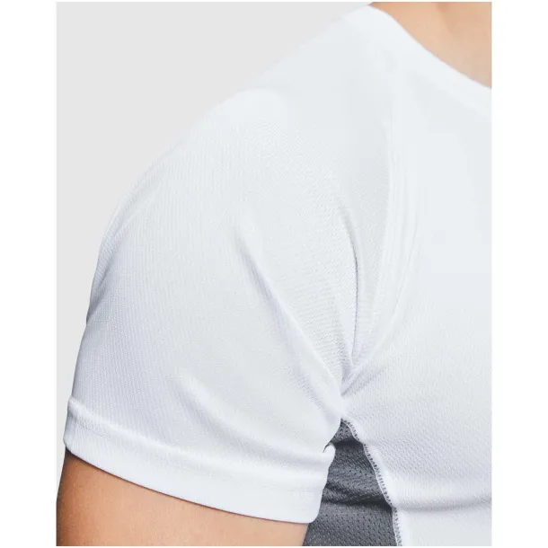 Shanghai short sleeve men's sports t-shirt - Roly Fluor Yellow Solid black