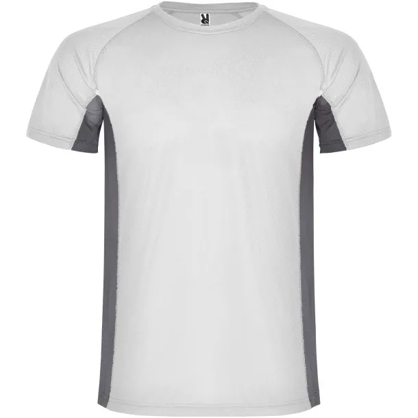 Shanghai short sleeve men's sports t-shirt - Roly White Dark Lead