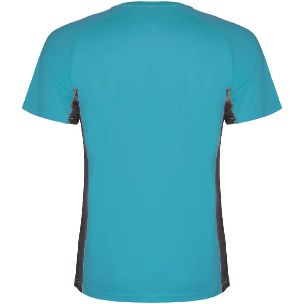 Shanghai short sleeve men's sports t-shirt - Roly Turquois Dark Lead