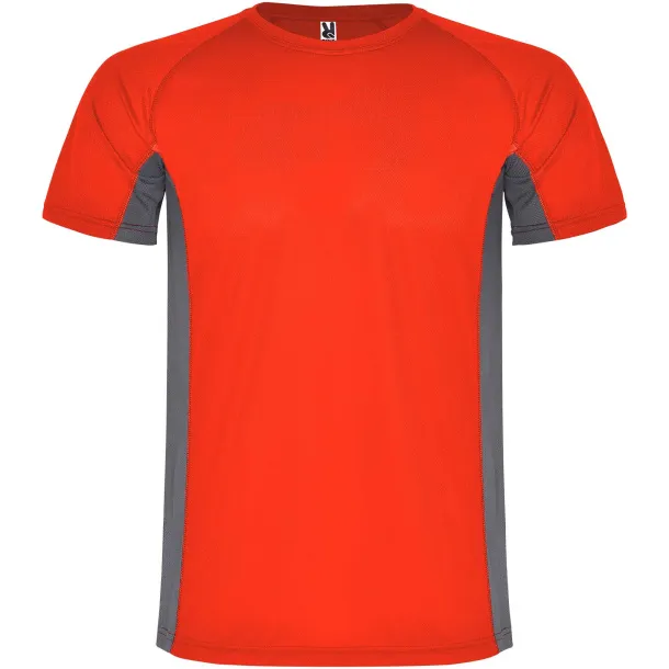 Shanghai short sleeve men's sports t-shirt - Roly Red Dark Lead