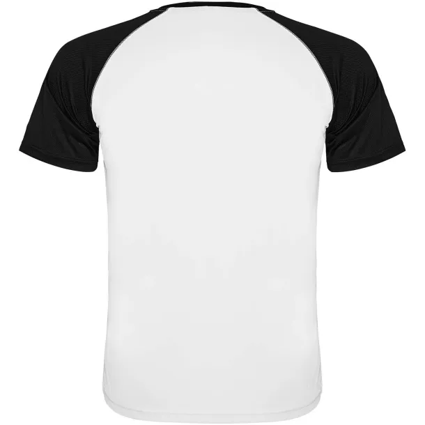 Indianapolis unisex sportska majica kratkih rukava - Roly Bijela Solid black