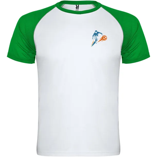 Indianapolis unisex sportska majica kratkih rukava - Roly Bijela Fern green