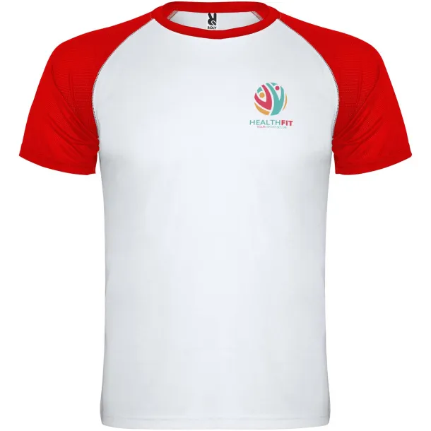 Indianapolis unisex sportska majica kratkih rukava - Roly Bijela Crvena