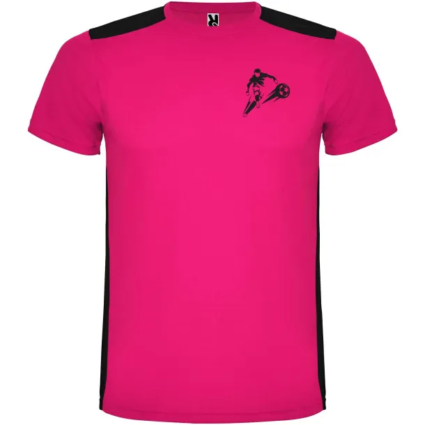 Detroit unisex sportska majica kratkih rukava - Roly Fuksija Crna