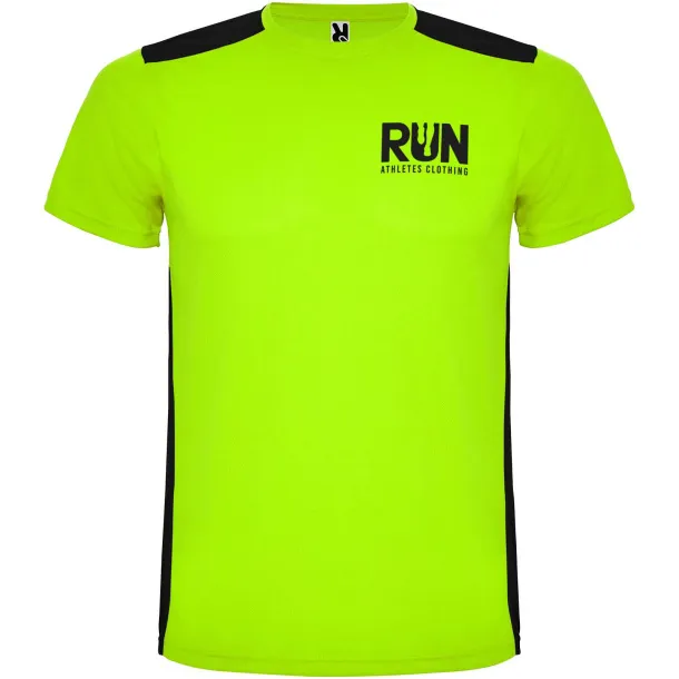 Detroit short sleeve unisex sports t-shirt - Roly Lime Crna