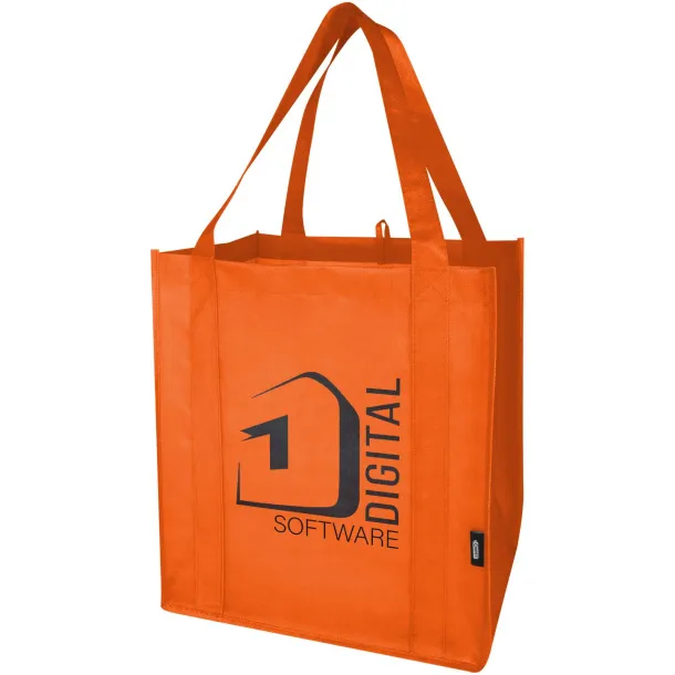 Liberty GRS recycled non-woven bottom board tote bag 29L Orange