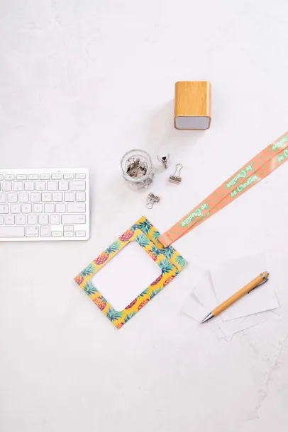 Subyard Badge custom sublimation lanyard White