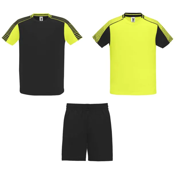 Juve kids sports set - Roly Fluor Yellow Crna