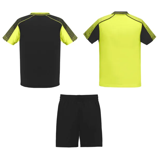 Juve kids sports set - Roly Fluor Yellow Crna