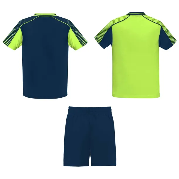 Juve kids sports set - Roly Fluor Green Mornarski plava